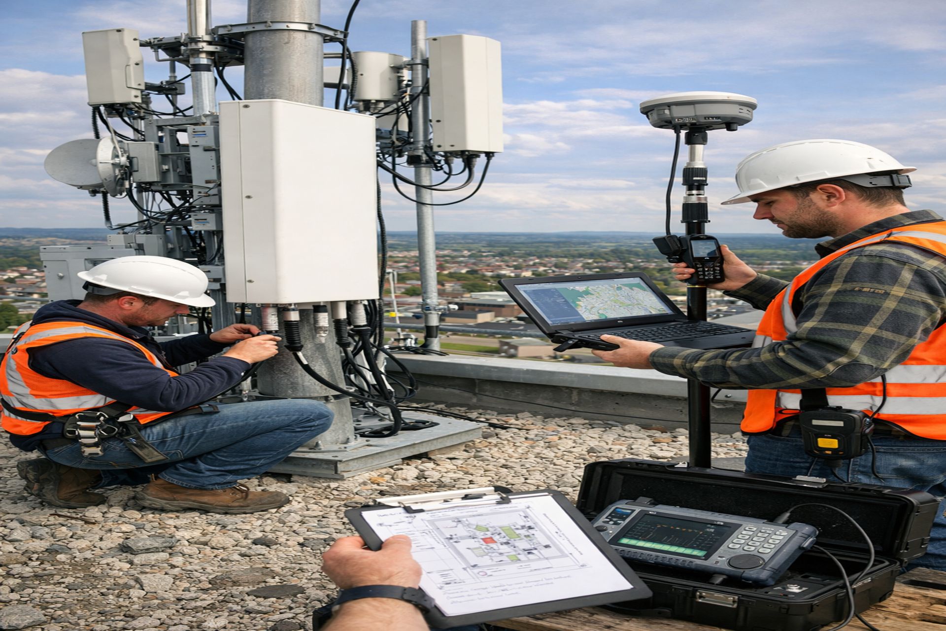 Antenna rollout and site survey